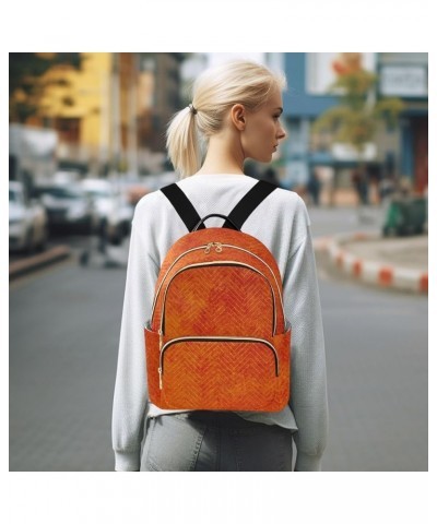 Bright Orange Thanksgiving Fashion Travel Backpack for Women Multi Pockets Lightweight Purse for Women-S Multicolor Medium $1...