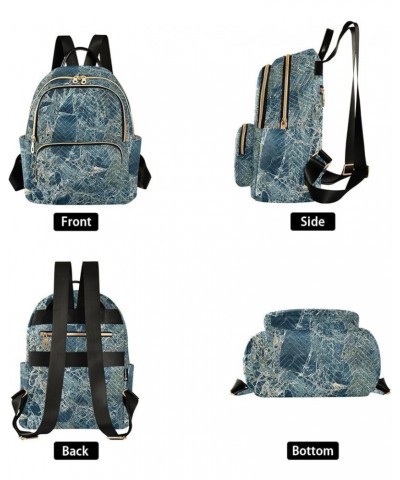 Colorful Marble Women's Backpack Purse Causal Daypack Work Travel College Business Trip Bag Shoulder Bag Small $15.11 Backpacks