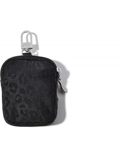 womens On the Go Mini Pouch Black Cheetah Emboss $10.00 Crossbody Bags