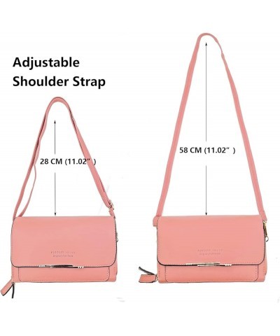 Small Crossbody Cell Phone Purse for Women RFID Blocking Cellphone Bags Wallet Adjustable Strap Hpink $11.04 Crossbody Bags