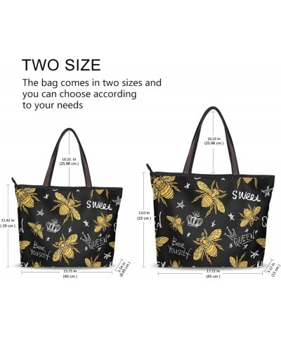 Large Tote Top Handle Bag, Women Zippered Handbag, Big Shoulder Hand Bags Multi 3 $11.52 Shoulder Bags