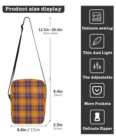 Unisex Crossbody Bag, Scottish Tartan Plaid Durable Sling Side Shoulder bags for men women, One Size Fall Plaid $9.60 Crossbo...