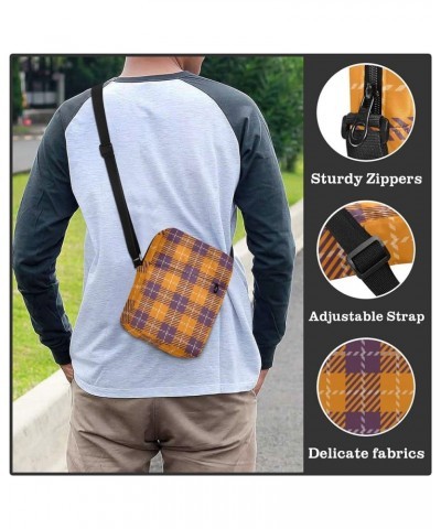 Unisex Crossbody Bag, Scottish Tartan Plaid Durable Sling Side Shoulder bags for men women, One Size Fall Plaid $9.60 Crossbo...