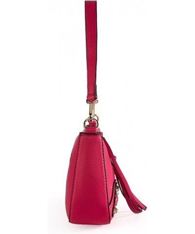 MEDIUM Shoulder Hobo Bags for Women Trendy Purses Leather Clutch Purse and Handbags Hobo-strap Hot Pink $9.71 Shoulder Bags