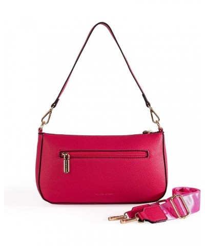 MEDIUM Shoulder Hobo Bags for Women Trendy Purses Leather Clutch Purse and Handbags Hobo-strap Hot Pink $9.71 Shoulder Bags