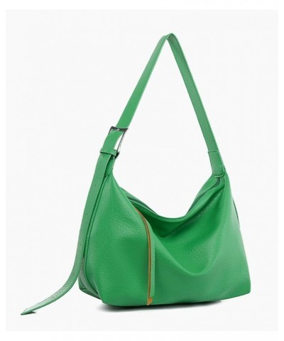 Shoulder Bag for Women Shiny PU Leather Hobo Crossbody Bag Vintage Tote Bag Handbag Satchel Purse Large Green $33.87 Totes