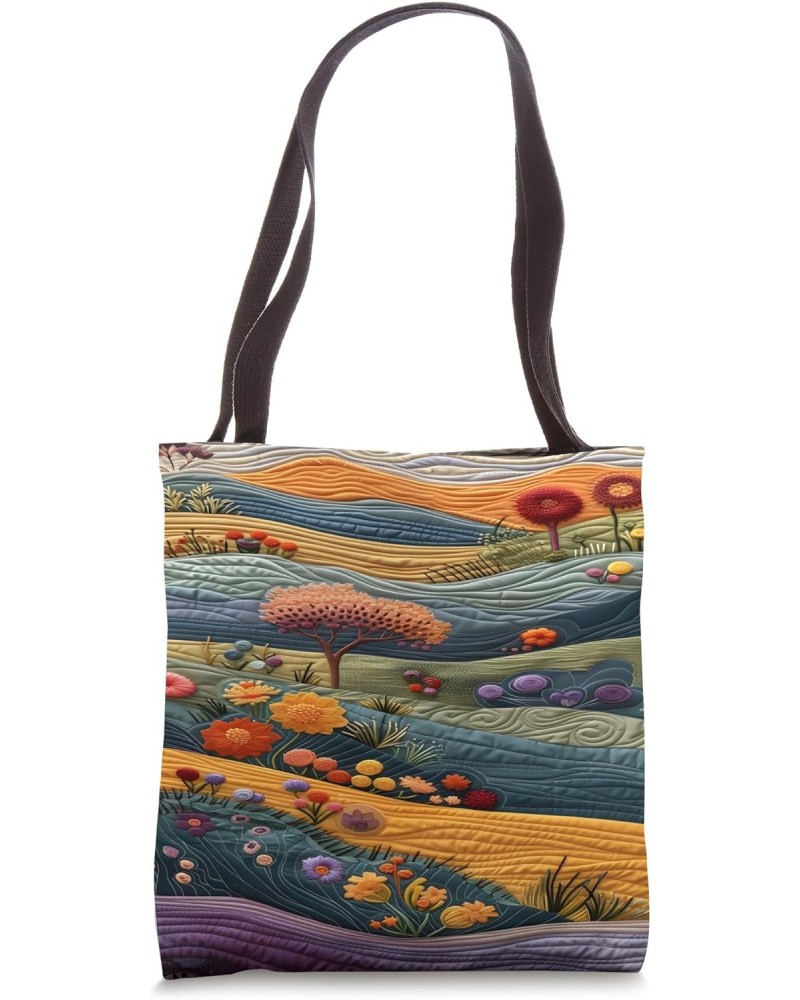 Cute Countryside Cottagecore Embroidered Tote Bag $11.00 Totes