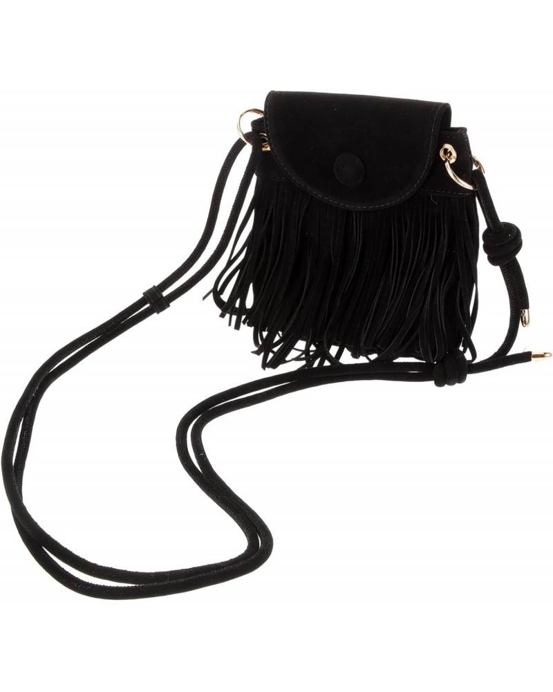 American style messenger bag one shoulder cell phone Fringed bag crossbody bag small square bag Hong style vintage fringe bag...