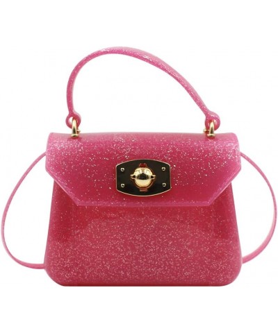 Little Girls Purse Small Candy Color Jelly Crossbody Bag Satchel Tote Handbag Shoulder Glitter Rose $11.66 Satchels