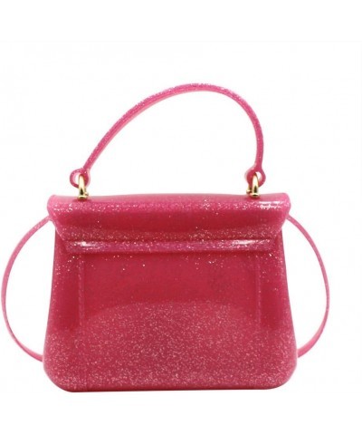 Little Girls Purse Small Candy Color Jelly Crossbody Bag Satchel Tote Handbag Shoulder Glitter Rose $11.66 Satchels