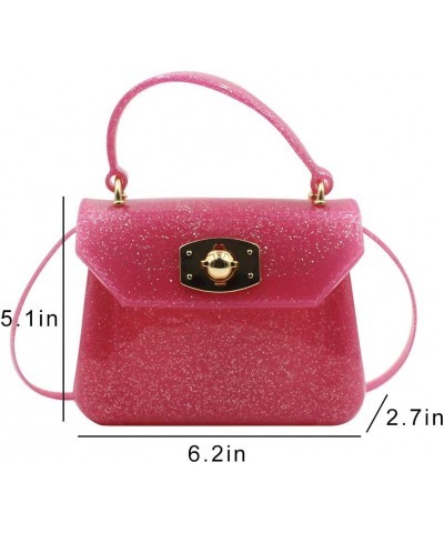 Little Girls Purse Small Candy Color Jelly Crossbody Bag Satchel Tote Handbag Shoulder Glitter Rose $11.66 Satchels