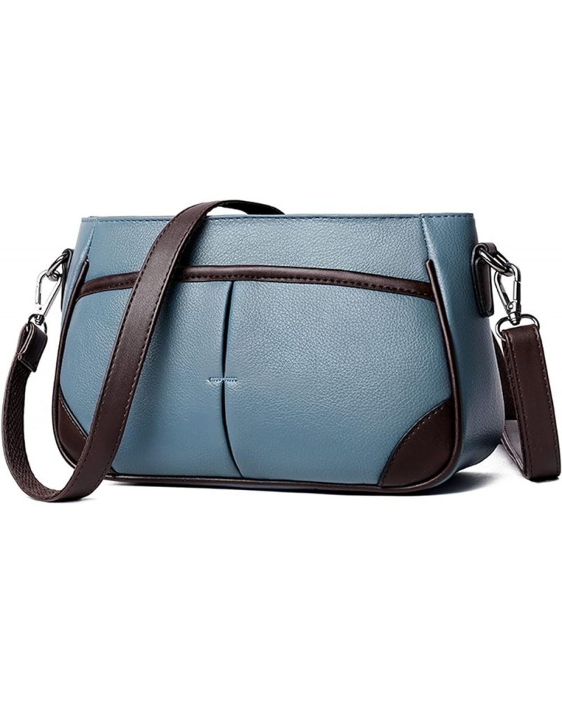 Shoulder Hobo Bags for Womens Trendy Purses Retro Vegan PU Leather Clutch Purse and Handbags Blue $31.10 Hobo Bags