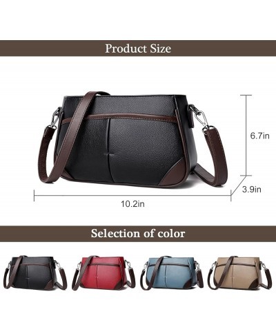 Shoulder Hobo Bags for Womens Trendy Purses Retro Vegan PU Leather Clutch Purse and Handbags Blue $31.10 Hobo Bags