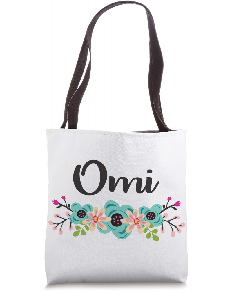 Omi Gifts From Grandkids Floral Personalized Name Gift Tote Bag $14.99 Totes