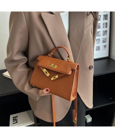 Leather Crossbody Bag Shoulder Bag Cross Body Bag Leather Designer Handbags for Women Crossbody Bags for Women Trendy Brown $...