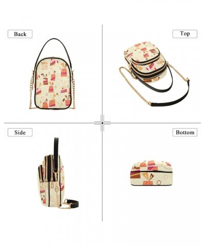 Gifts Pattern Small Crossbody Bag Functional Multi Pocket Bag Shoulder Handbag $14.21 Crossbody Bags