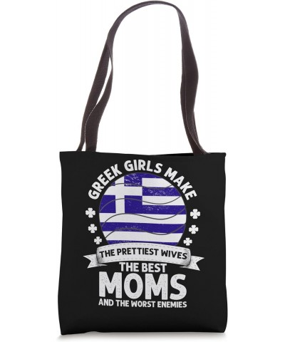 Greek Mom Greece Mothers Day Mama Greek American Tote Bag $16.20 Totes