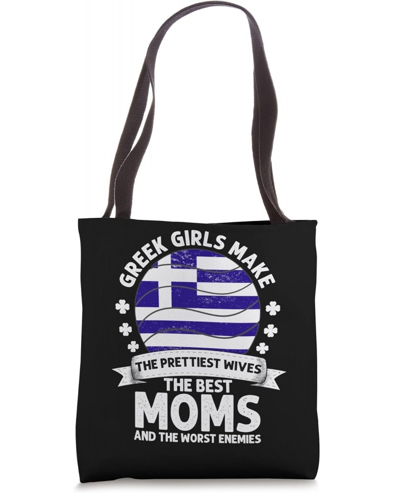 Greek Mom Greece Mothers Day Mama Greek American Tote Bag $16.20 Totes