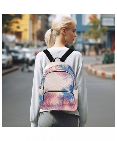 Trendy Abstract Tie Dye Mini Backpack Purse for Women Travel Bag Fashion Daypack Back Pack Shoulder Bag Multicolor Small $17....