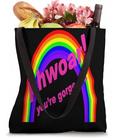 Phwoar! You're Gorgeous And Gay LGBTQIA Fun Text Tote Bag $10.34 Totes