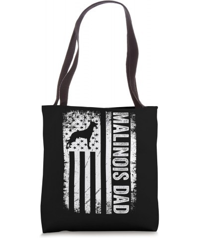 Belgian Malinois Dad American US Flag Dog Tote Bag $10.08 Totes