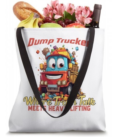 Garbage Trucks Where Trash Talk Meets Heavy Lifting Tote Bag $9.32 Totes