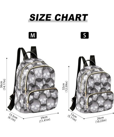 Mini Backpack Purse for Women Lightweight Girls Small Size Black Skulls School Teens College Traveling Small $14.52 Backpacks