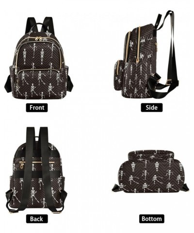 Fashion Backpack Mini Backpack Purse Casual Daily Backpack Skull for Travel for College Work Small $17.33 Backpacks