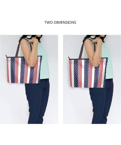 Women's Tote Purse with Pocket,Shell Printed Handbag Summer Beach Tote Bag Us Flag 3 $11.97 Totes