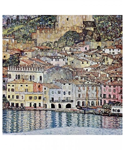 Klimt Tote Bag Natural Canvas Tote Bag, Cloth Shopping Bag Klimt Malcesine on Lake Garda Tote Bag $8.95 Travel Gear