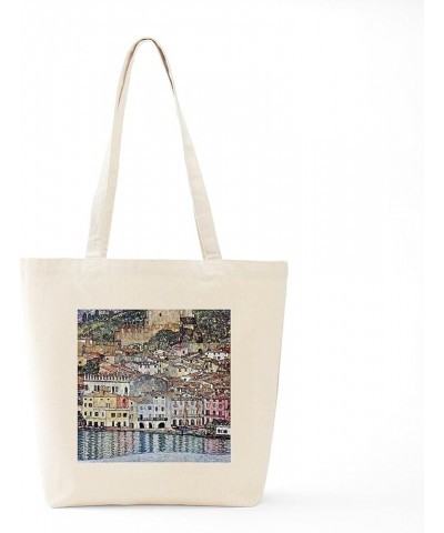 Klimt Tote Bag Natural Canvas Tote Bag, Cloth Shopping Bag Klimt Malcesine on Lake Garda Tote Bag $8.95 Travel Gear