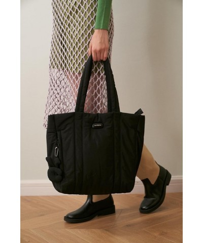 Puffer Tote Bags For Women - Large Capacity Shoulder Underarm Bag Versatile Handheld Tote Large Bag Black $21.12 Totes