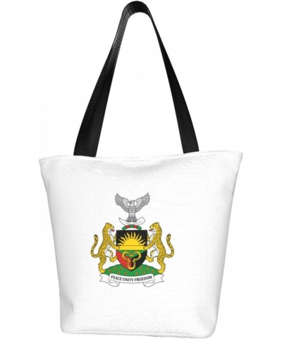 Biafra Coat of Arms Women'S Casual One Shoulder Carry Shopping Bag Large Capacity Working Storage Handbag $17.22 Shoulder Bags