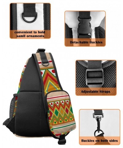 Sling Bag Crossbody Bag for Women Men Cinco de Mayo Mexico Ethnic Style Triangle Rectangle Round Waterproof Hiking Backpack L...