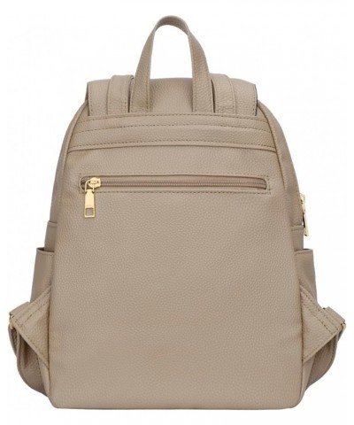 Trendy Leather Backpack Purse for Women and Ladies Shoulder Travel Daypacks Bags (A-Black) A-khaki $18.72 Backpacks