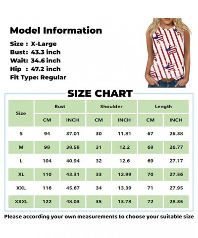 Workout Tops for Women American Flag Sleeveless Basic Tops Round Neck 2024 Summer Tank Tops Loose Fit Work Shirt 4-hot Pink $...