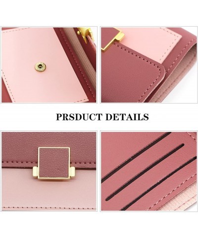 Pocket Wallet Ladies Mini Purse with ID Window，Small Wallet for Women，Ultra Slim Pu Leather Credit Card Holder Clutch Wallets...