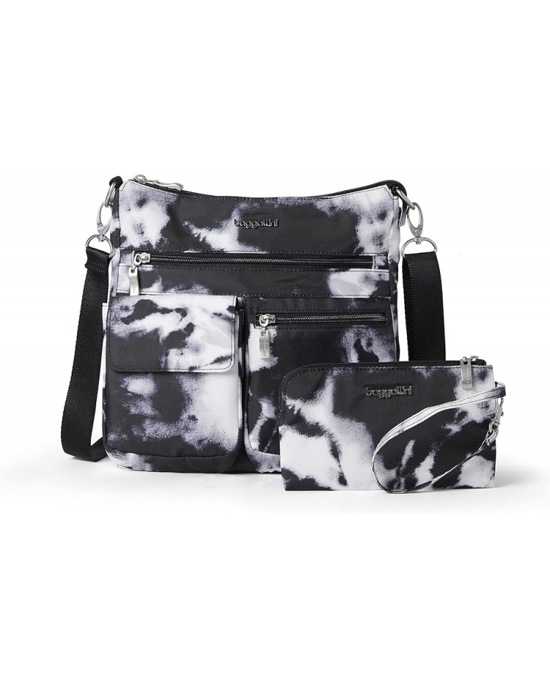 Modern Everywhere Slim Crossbody Black Ink Tie-dye $45.45 Crossbody Bags