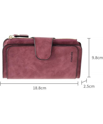 Women's Purse Leather Handbag Wallet Multipurpose Wallet for Women Clear Phone Case with Wallet (E, One Size) F One Size $9.7...