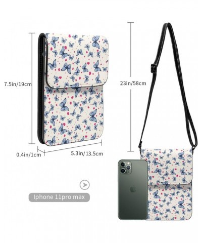 Womens Crossbody Bags Star Pattern Phone Bag Wallet Purses Adjustable Strap Butterfly Patter (3) $17.76 Crossbody Bags