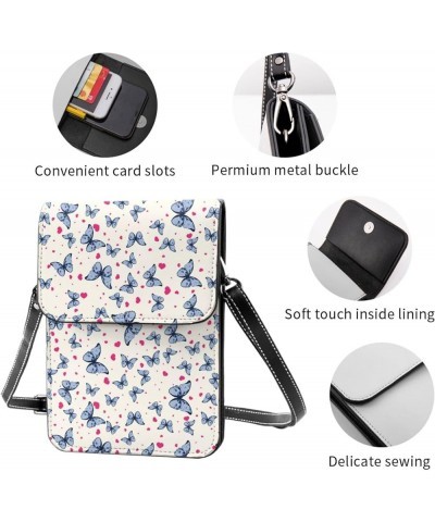 Womens Crossbody Bags Star Pattern Phone Bag Wallet Purses Adjustable Strap Butterfly Patter (3) $17.76 Crossbody Bags