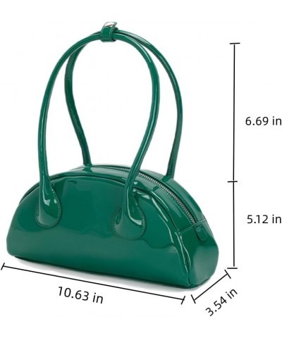 Patent Leather Shoulder Purse for Women Tote Handbags Small Top Handle Purse Cute Clutch Hobo Bag Satchel Green $16.19 Totes