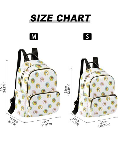 Backpack Purse for Women Colorful Stars Duck, Mini Fashion Backpack Lightweight Casual Daypack Shoulder Bag Travel Backpack, ...