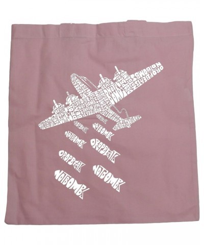 Word Art S Tote Bag - Drop Beats Not Bombs Pink $9.11 Totes