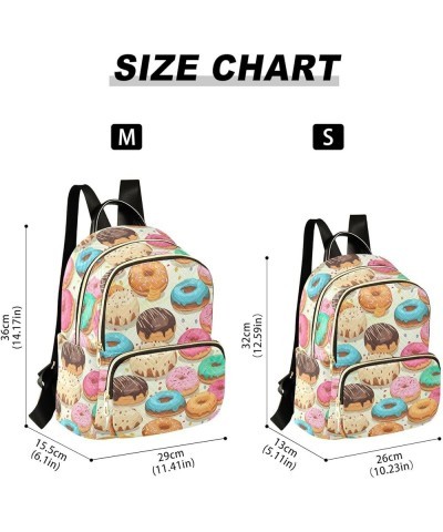 Donuts Backpack Purse for Women Small Travel Bag Fashion Daypack M 202a2101 S(10.23"x5.11"x12.59") 202a2101 $22.54 Backpacks