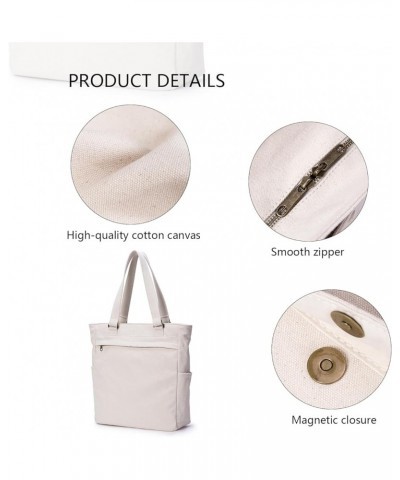 Shoulder Bag - Zip Top Tote Bag, Strong Water Resistance - Nylon Tote Bags for Women - Lightweight and Durable… Beige $31.35 ...