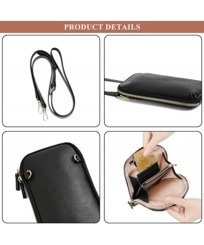 Lightweight Long Wallet for Women, Genuine Leather Small Shoulder Bag Multi-Pocket Ladies Zipper Card Holder Purses Yellow $3...