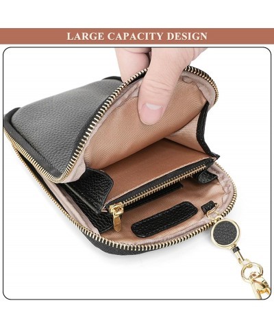 Lightweight Long Wallet for Women, Genuine Leather Small Shoulder Bag Multi-Pocket Ladies Zipper Card Holder Purses Yellow $3...