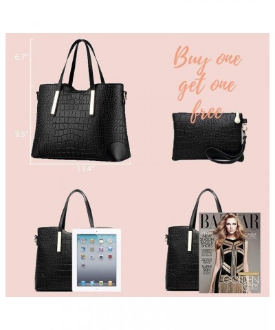 Purses and Handbags for Womens Satchel Shoulder Tote Bags Wallets 1-black $20.50 Totes