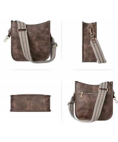 Crossbody Bags For Women Trendy Vegan Leather Purses For Women Shoulder Bag with Two Strap A3-coffee $14.99 Shoulder Bags